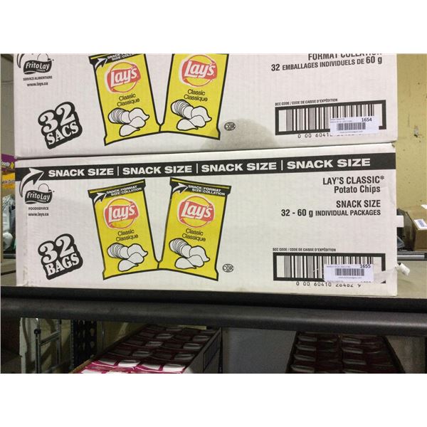 Case of Lays Classic Potato Chips (32 x 60g)