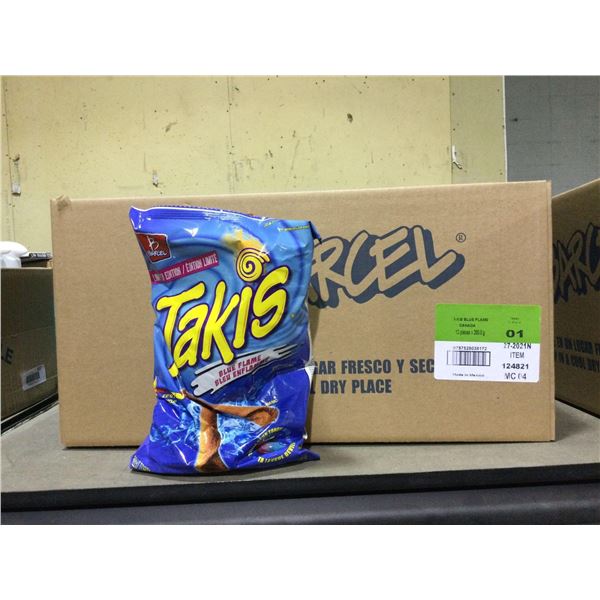 Case of Takis Blue Flame Rolled Tortilla Chips (12 x 280g)