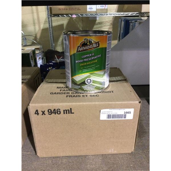 Case of Armor All Copper II Wood Preservative Green Solution (4 x 946mL)