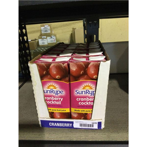 Case of SunRype Cranberry Cocktail (12 x 1L)