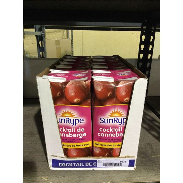 Case of SunRype Cranberry Cocktail (12 x 1L)