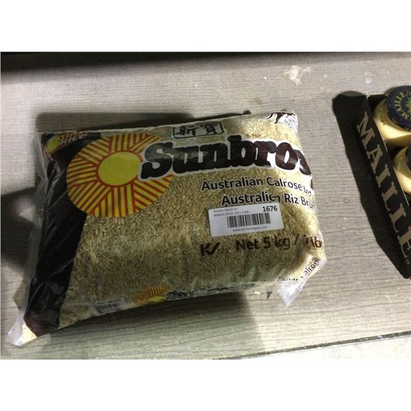 SunbrownÂ Australian Brown Rice (Approx 5kg)Â 