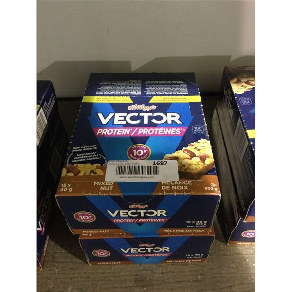 Kellogs Vector Mixed Nut Protein Bars (600g) Lot of 2