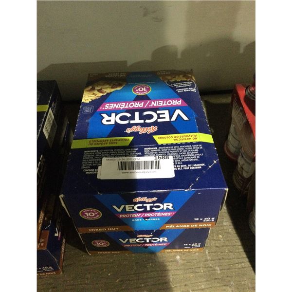 Kellogs Vector Mixed Nut Protein Bars (600g) Lot of 2