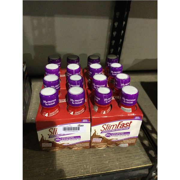 Slim Fast Creamy Chocolate Meal Replacements 4-Pack Lot of 4