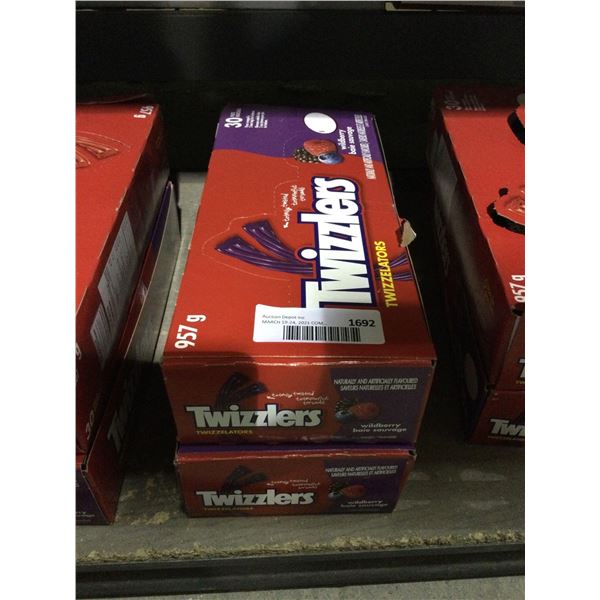 Twizzlers Wildberry Twizzelators Licorice Candy (957g) Lot of 2
