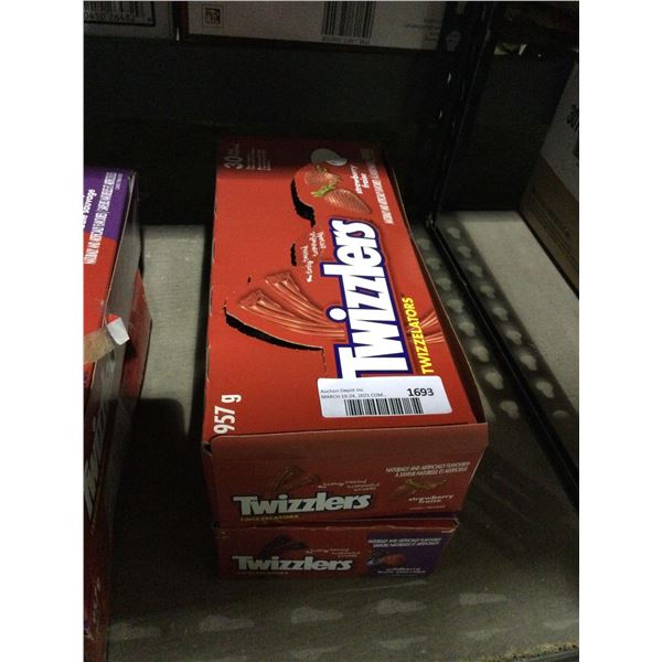 Twizzlers Strawberry Twizzelators Licorice Candy (957g) Lot of 2