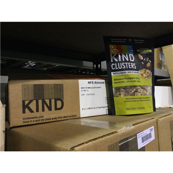 Case of Kind Almond Pumpkin Chia Clusters (8 x 113g)