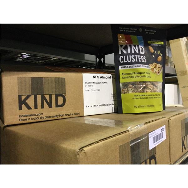 Case of Kind Almond Pumpkin Chia Clusters (8 x 113g)