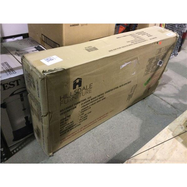 Hillsdale Furniture Wood Swivel Counter Stool return sold as is