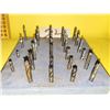Image 2 : Wooden Plate of Assorted (28) Carbide End Mill shank 5/16" (except 4 smaller)