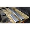Image 1 : Tube rectangulaire stainless 1 morceau de 2"x4"x1/4"x12 et 1 morceau de 2"x4"x3/16"x30"
