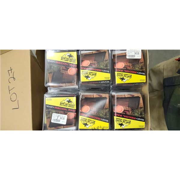 BUTLER CREEK - SMALL SLIP ON RECOIL PADS QTY 18 TOTAL RTAIL $739