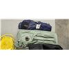 Image 5 : COLEMAN DOUBLE AIR BED, NYLAN TARP, TENT PEGS AND ROPES