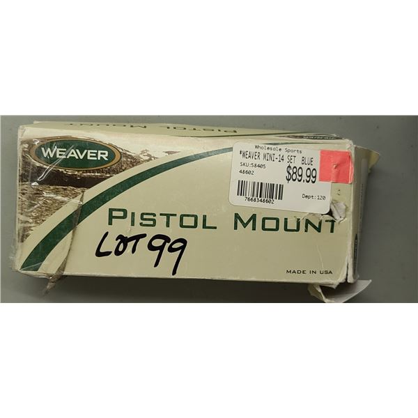 WEAVER MOUNT FOR MINI 14. RETAILS AT $90