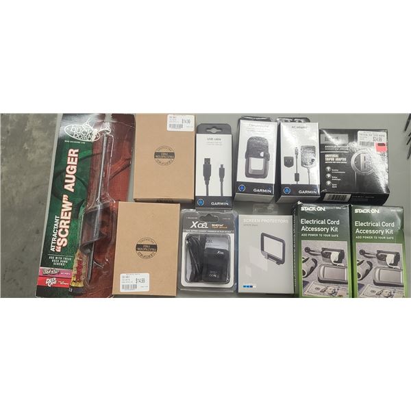 ASSORTMENT OF GO PRO AND GARMIN ADAPTORS $178