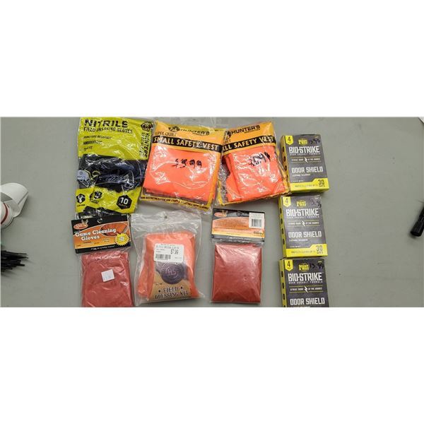 GLOVES, SAFTEY VESTS, ODOUR SHIELD