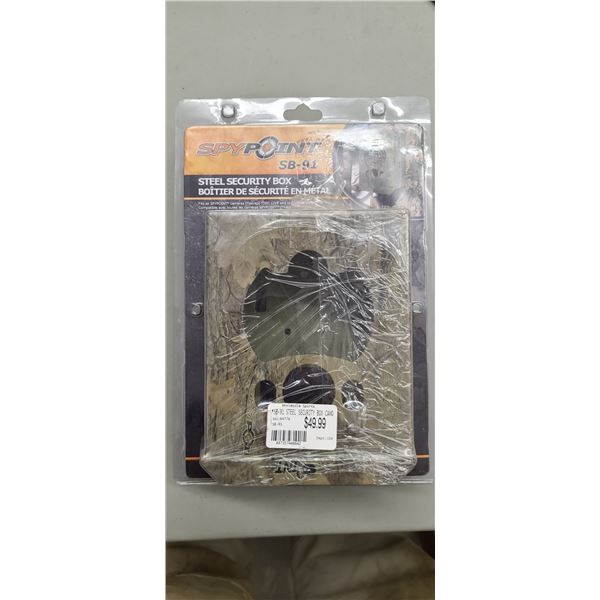 SPYPOINT STEEL SECURITY BOXES. SB-91 AND SB-T. RETAIL VALUE $110