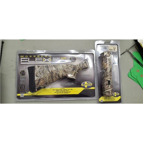 MOSBERG FLEX - STAANDARD STOC MEDIUM, AND STANDARD FOREND GRIP. FITS 500/590