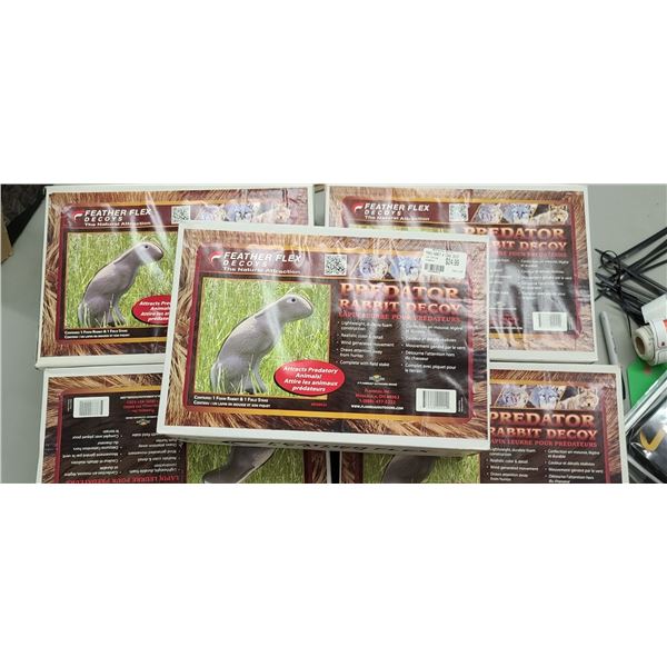 FEATHER FLEX RABBIT/HARE DECOYS QTY 5 $125