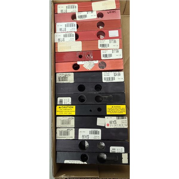 CHARGE BAR-1 3/8OZ QTY 21, STEEL 302 BAR 7-8OZ QTY 24.RETAIL VALUE $978