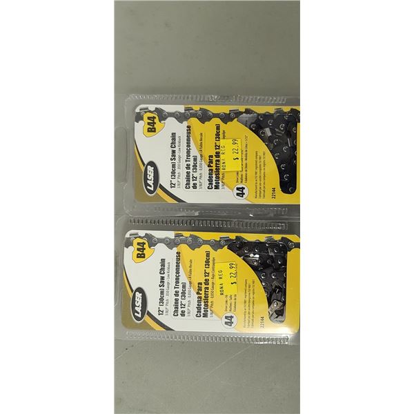 B44 12" SAW CHAIN3/ PITCH QTY 2 $46