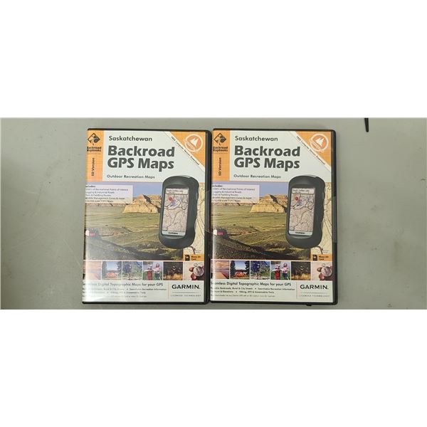 BACKROADS GPS MAPS , SASKATCHEWAN QTY2 $300 (MAPS ONLY)