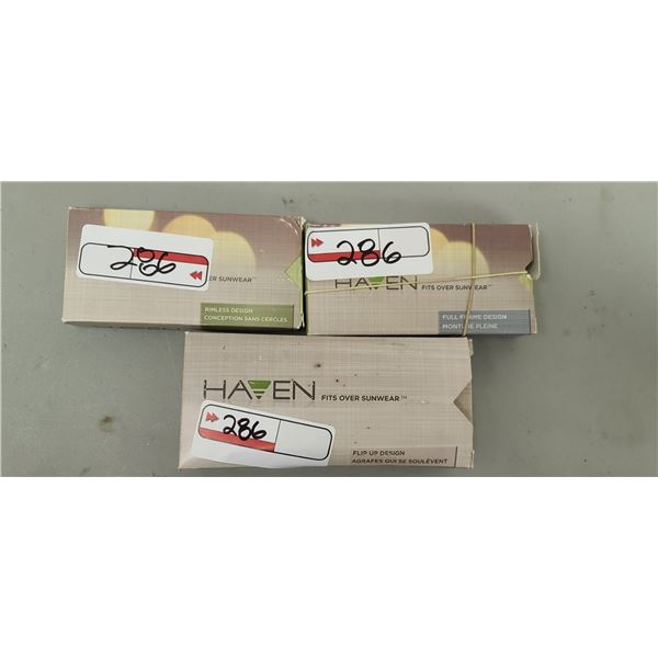 HAVEN SQUARE 5B FIP UP GREY, RIMLESS REC4-52 GREY, REC4-48 AMBER $120