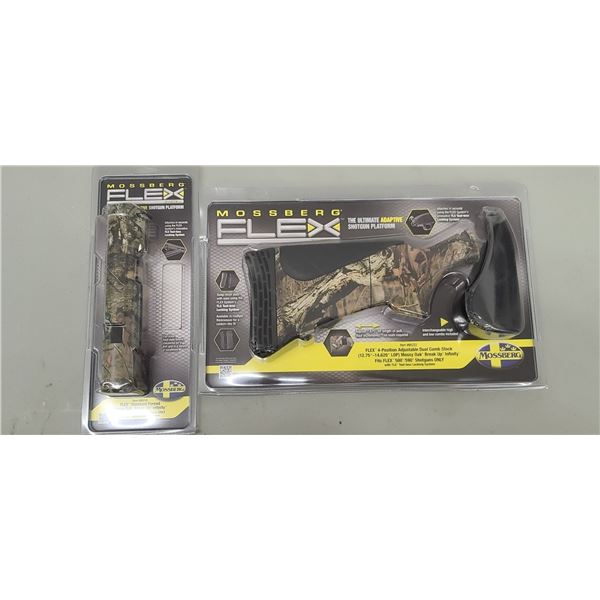 MOSSBERG FLEX ADJUSTABLE DUAL COMBINATION STOCK MEDIUM, AND STANDARD FOREND GRIP