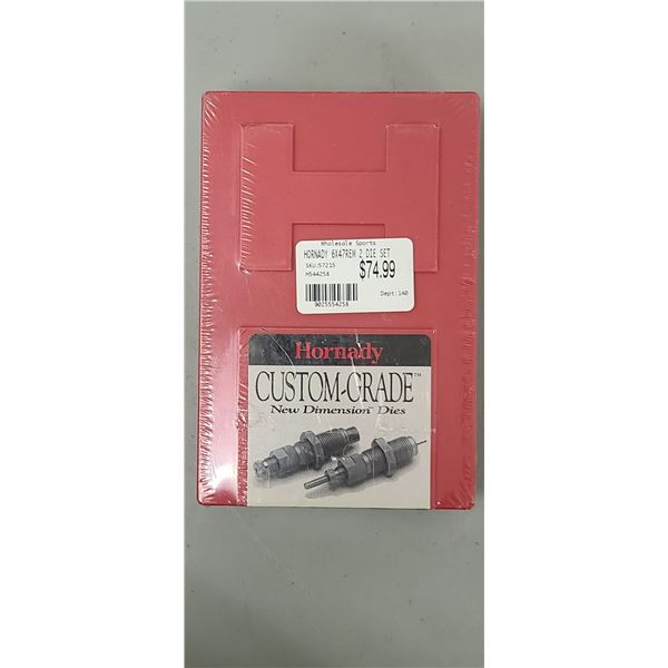 HORNADY 6 X 47 REM TWO DIE SET $74.99