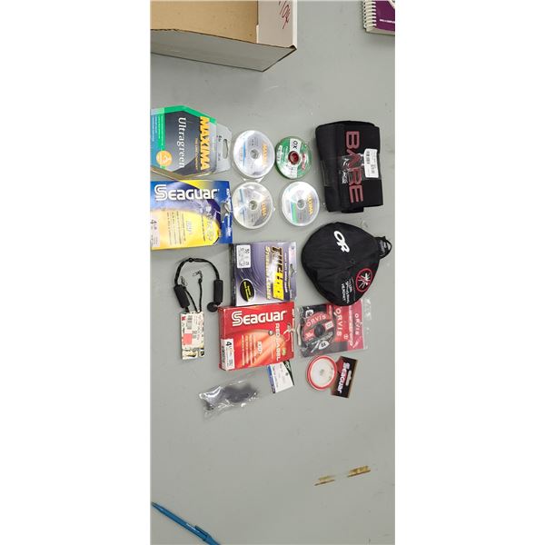 MISC. FISHING LINE, LURES, MOSQUITO NET $150