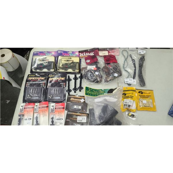 ASSORTED ARCHERY/CROSSBOW: TRUGLOW RANDE ROVER, CENTEREST,WASP HAMMER, AND BOSS BLADES, MARTIN PRODU