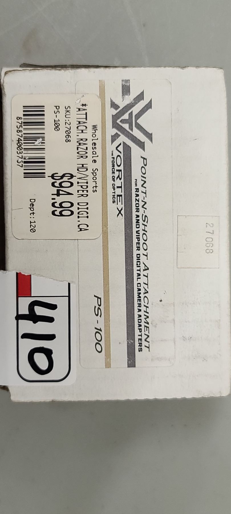 VORTEX ATTACHEMENT RAZOR HD/VIPER DIGITAL CAMERA ADAPTER $95