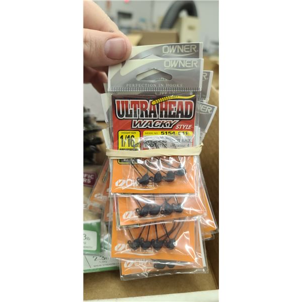 ULTRAHEAD WACKY 1/8OZ QTY 14,, 1/32OZ X 3. 1/16 QTY X 22, 3/32OZ QTY X 13, SCIENTIFIC ANGLERS TAPERE