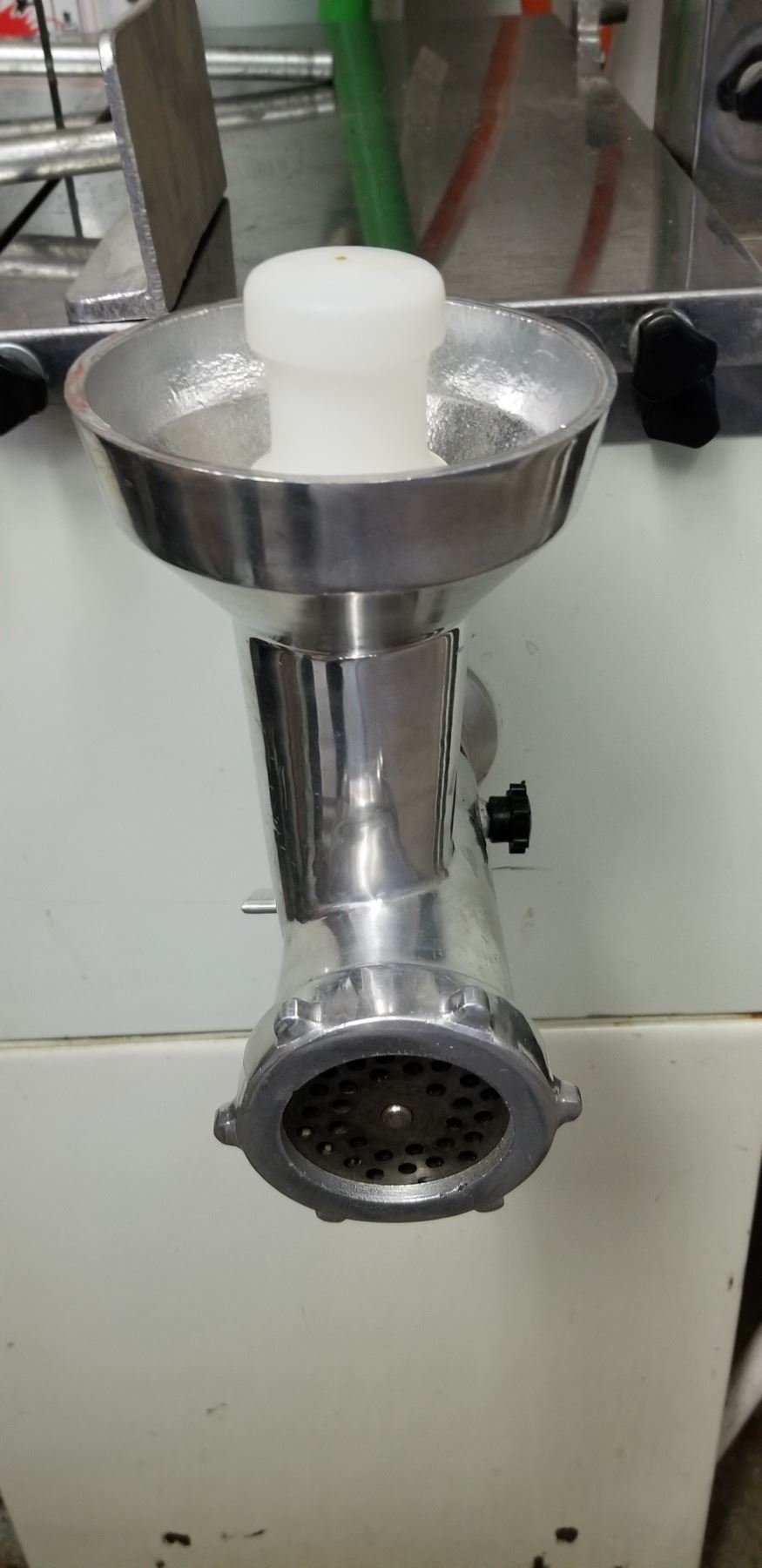 10 INCH MEAT SAW WITH SLIDING TABLE AND MEAT GRINDER ATTACHMENT