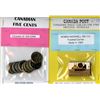 Image 1 : Ten Different seldom seen Canadian Five Cent Coins, and Canada Post Special issue historic vehicles 