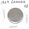 Image 1 : 1929 Canadian 5 Cents