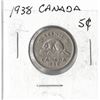 Image 1 : 1938 Canadian 5 Cents