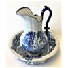 Image 1 : Wash Basin and Pitcher, 11" height and 13" diameter