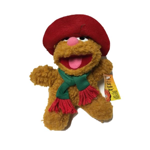 Baby Fozzie Bear - 1987 McDonalds wearing Christmas Hat and Scarf