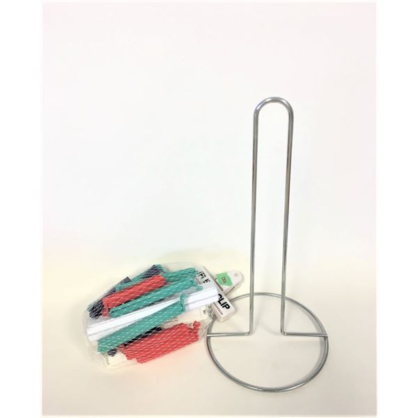 Miscellaneous Bag Clips + Paper Towel Holder