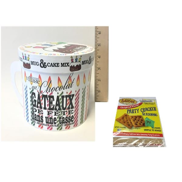 Cake in a Mug +  Two Party Cracker Seasoning Packs