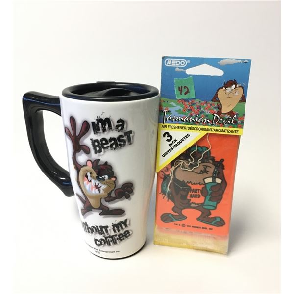 Taz Travel mug +  Taz Air Freshener