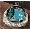 Image 2 : Candy Dish (Silver Plated) Containing 30 Match Books
