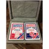 Image 1 : Poker Card Set in Wood Case