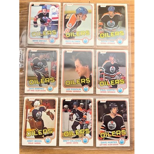 25 Hockey Cards 1970s/1980s Oilers (Incl. Wayne Grettzky)