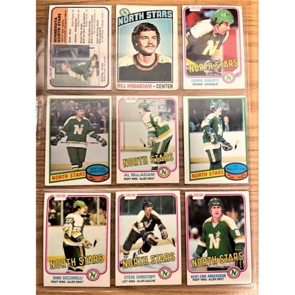 19 Hockey Cards 1970s/1980s North Stars (Incl. Dino Ciccarelli)