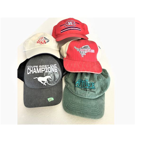 Baseball Caps - Grey Cup   Qty 5