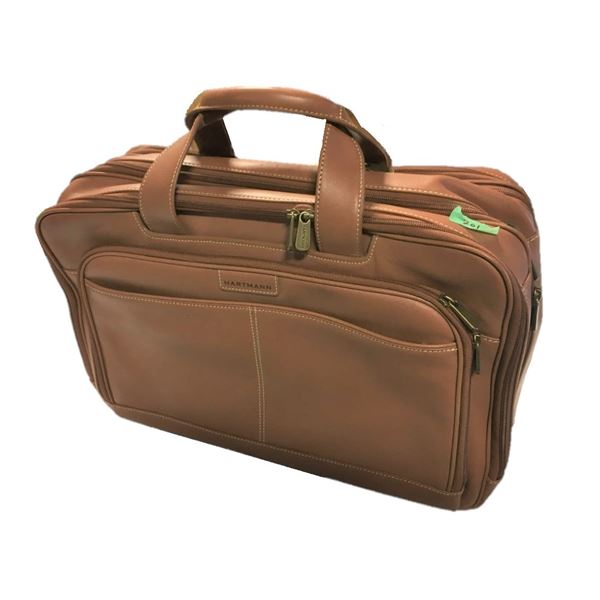 Hartman Leather  Laptop Travel Bag (Brown)