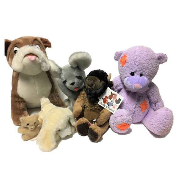 Miscellaneous Stuffed Animals Qty 6